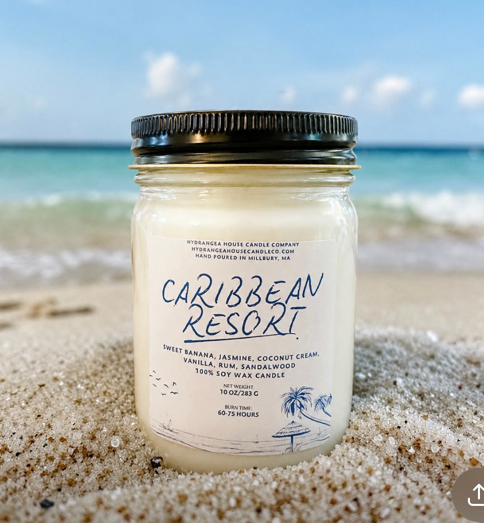 Caribbean Resort 10 oz soy candle