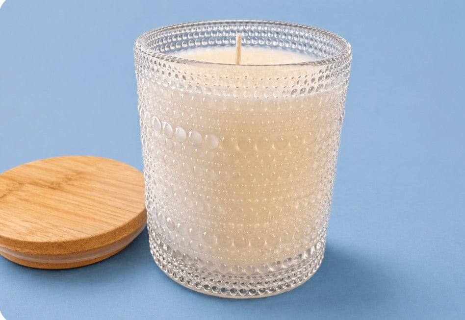 Spa Day 8 oz soy candle in beaded jar