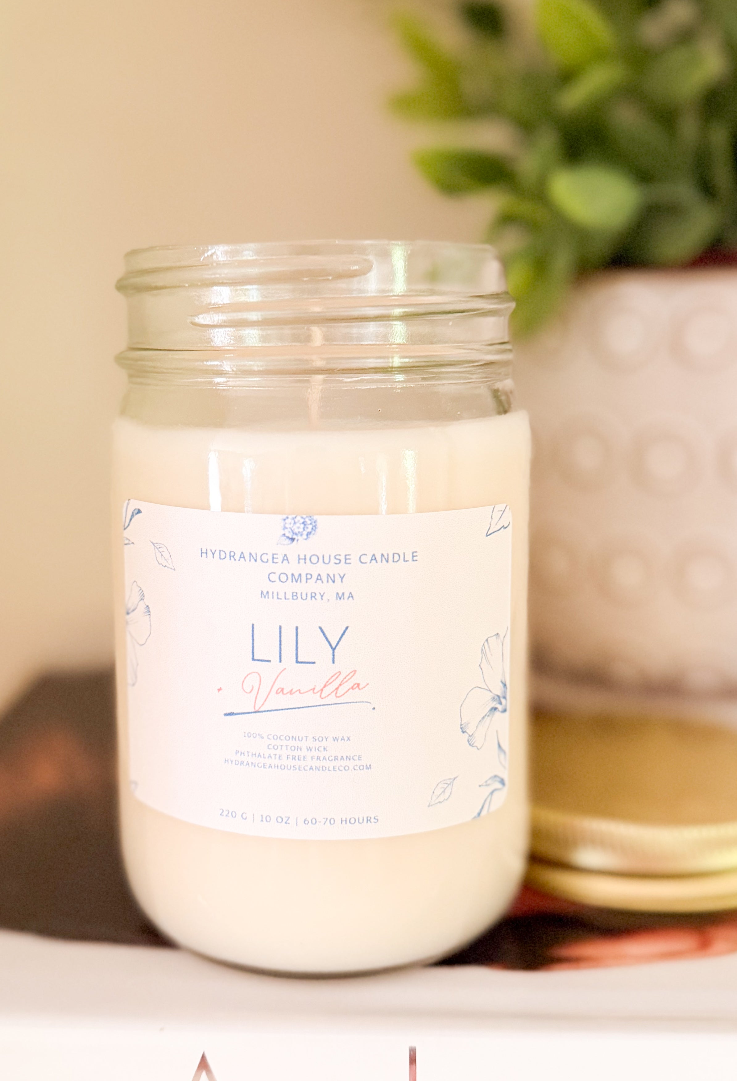 Lily and Vanilla 10 oz Coconut Soy Candle