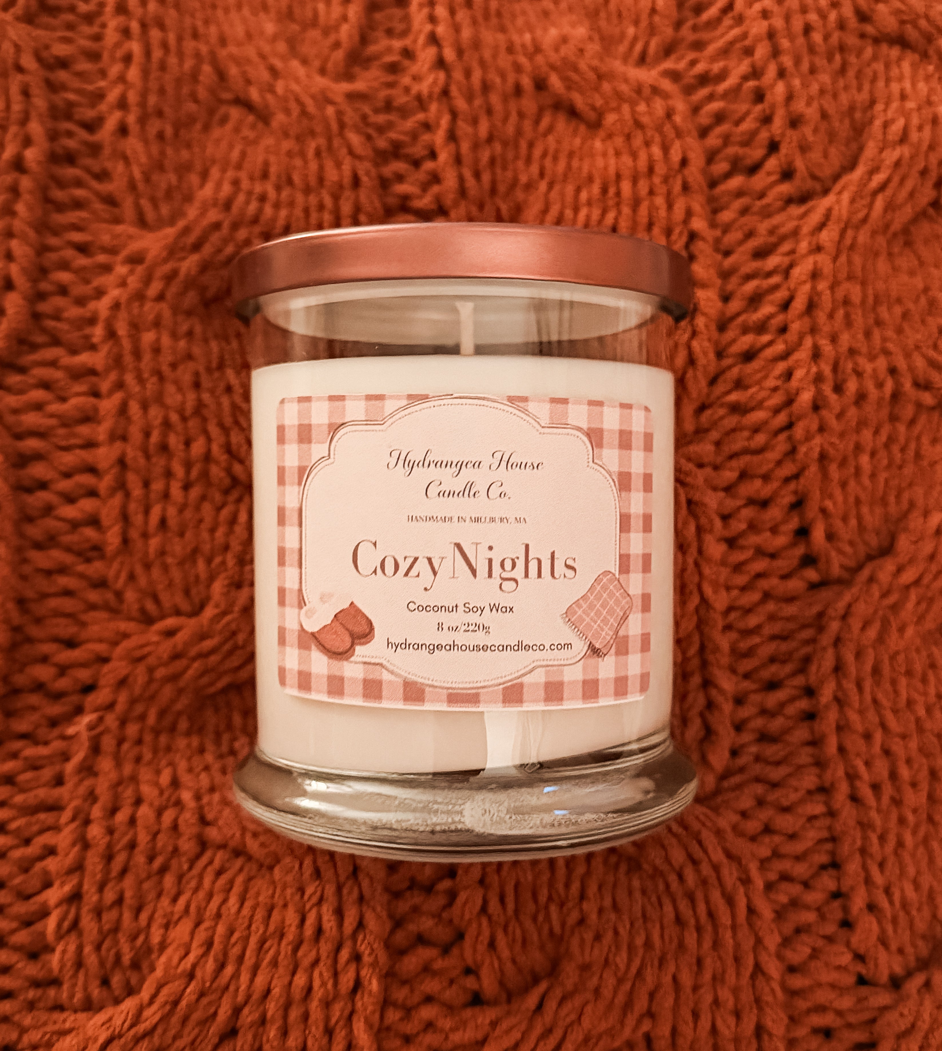 Cozy Nights 8 oz Coconut Soy Candle